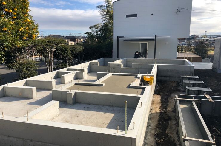 新築基礎工事海老名市1